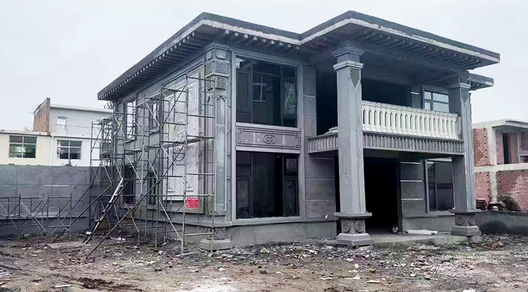 300平米二层别墅，新乡住工钢节点技术，十天筑恒久品质